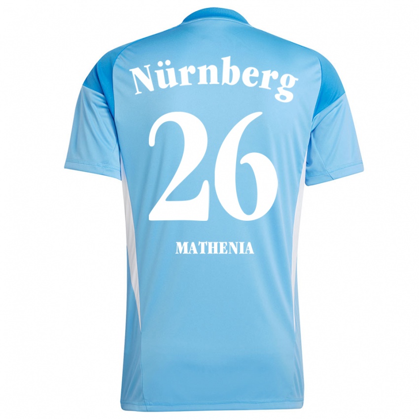 נשים כריסטיאן מתניה #26 תכלת לבן חולצת שוער 2025/26 חולצה קצרה