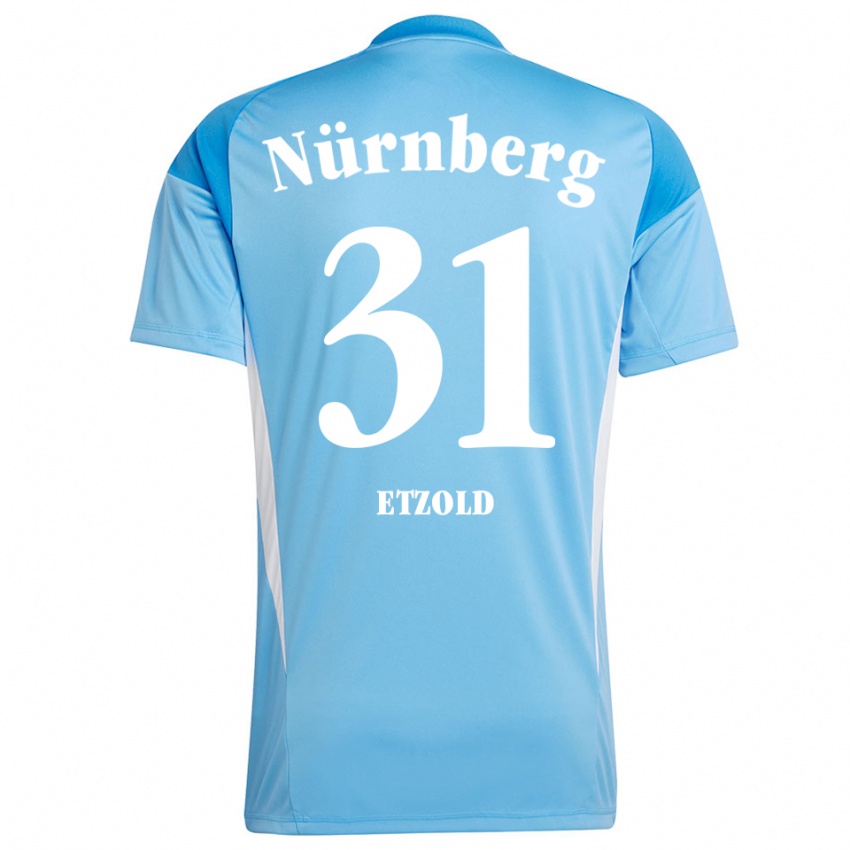 נשים האנה אטזולד #31 תכלת לבן חולצת שוער 2025/26 חולצה קצרה