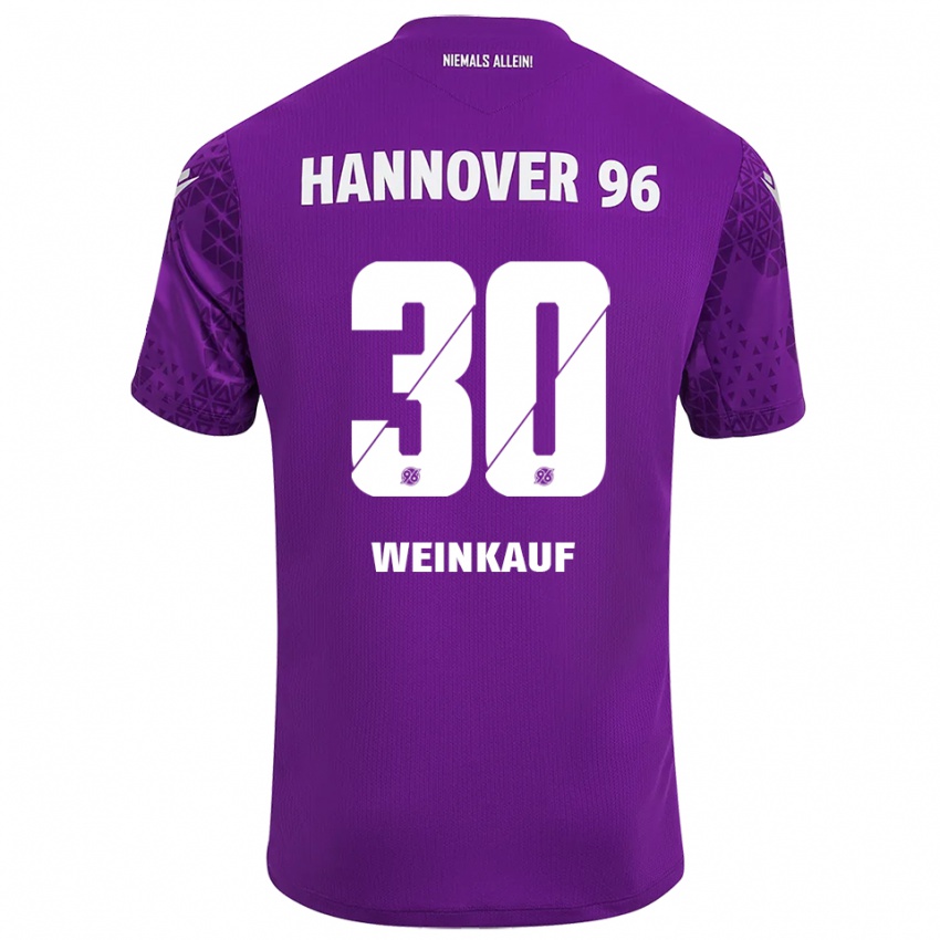 נשים לאו וויינקאוף #30 סגול לבן חולצת שוער 2025/26 חולצה קצרה