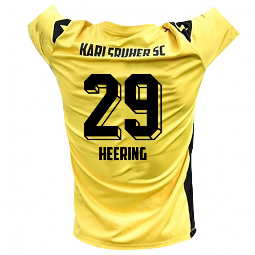 נשים סימון הרינג #29 צהוב שחור חולצת שוער 2025/26 חולצה קצרה