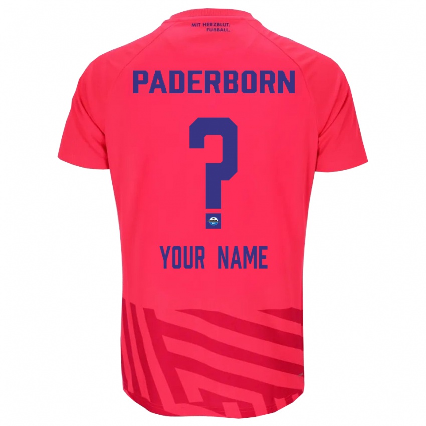 נשים פאדרבורן 07 אדום שחור חולצת שוער 2025/26 חולצה קצרה