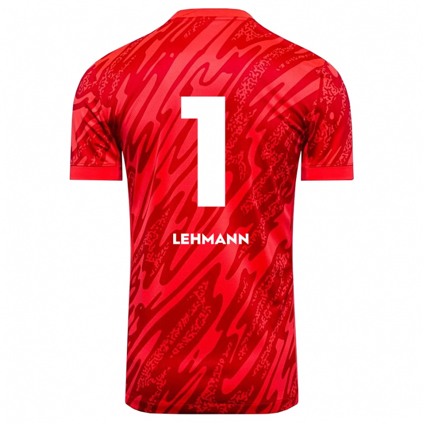 נשים פרנק להמן #1 אדום לבן חולצת שוער 2025/26 חולצה קצרה