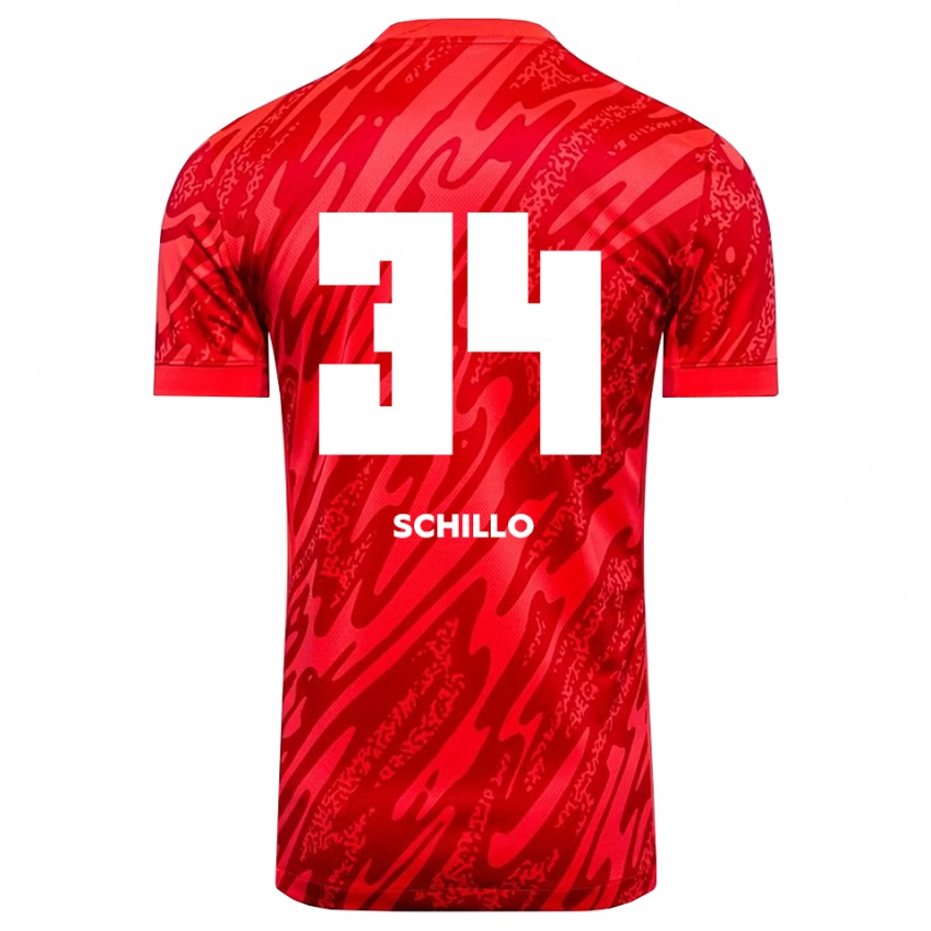 נשים האנה שילו #34 אדום לבן חולצת שוער 2025/26 חולצה קצרה