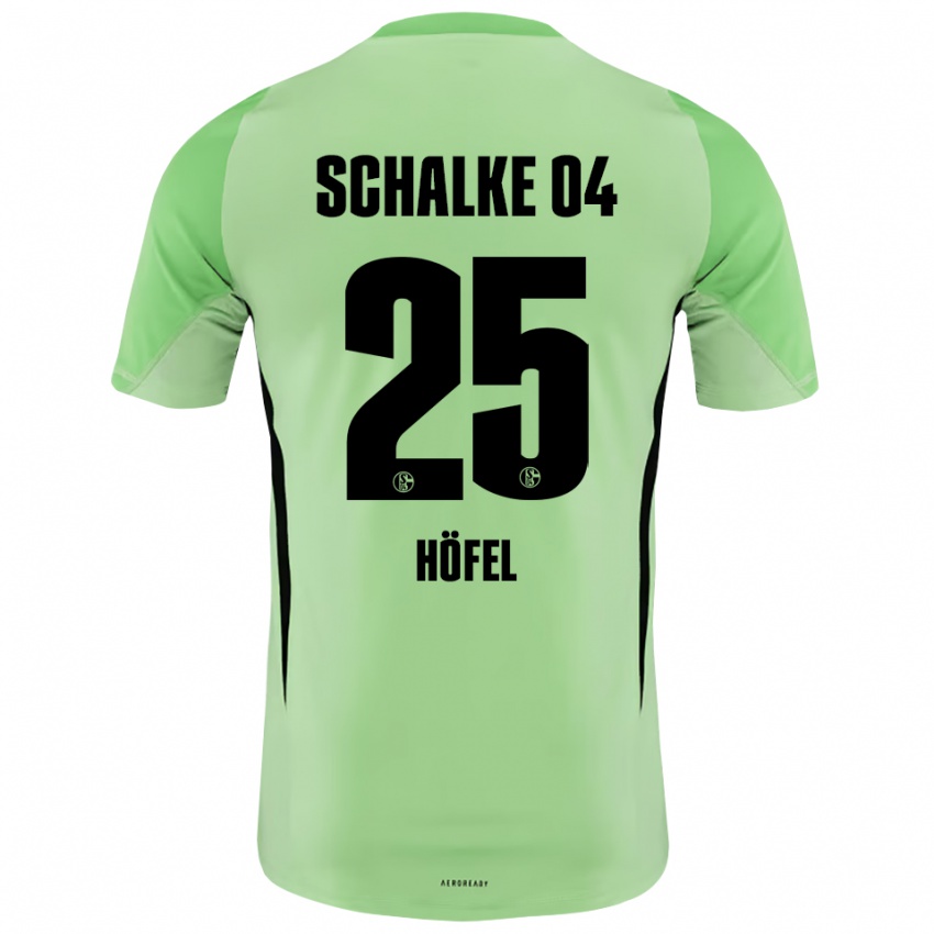 נשים Luca Höfel #25 ירוק בהיר שחור חולצת שוער 2025/26 חולצה קצרה