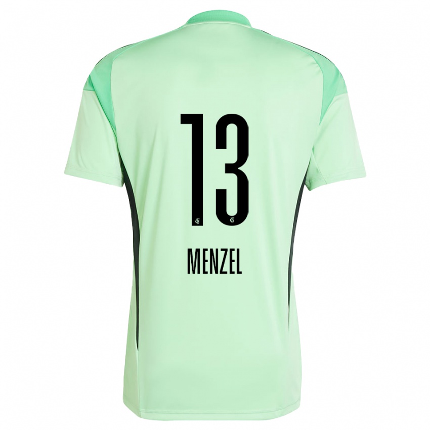 נשים פיליפ מנזל #13 ירוק בהיר שחור חולצת שוער 2025/26 חולצה קצרה