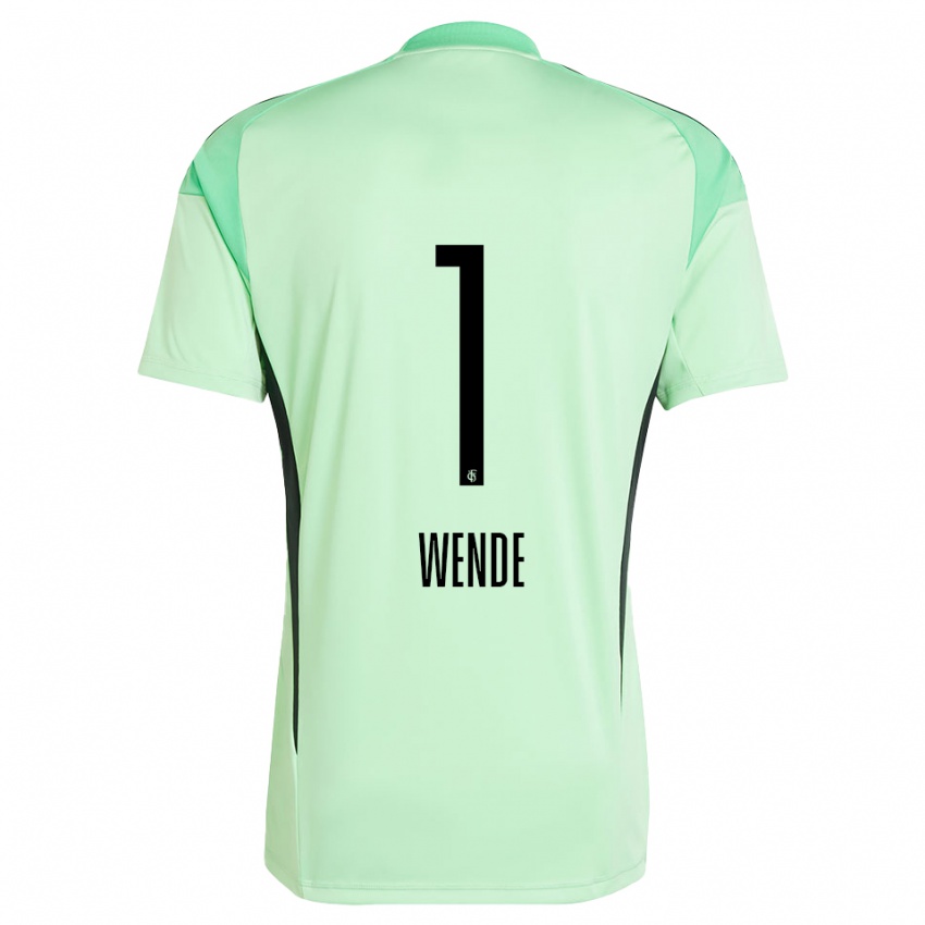 נשים יוהנה וונדה #1 ירוק בהיר שחור חולצת שוער 2025/26 חולצה קצרה