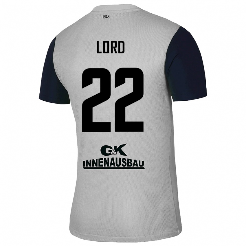 נשים לואי סשה לורד #22 אפור שחור חולצת שוער 2025/26 חולצה קצרה