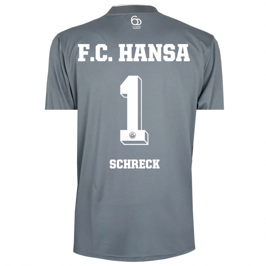 נשים Til Schreck #1 אפור בהיר לבן חולצת שוער 2025/26 חולצה קצרה