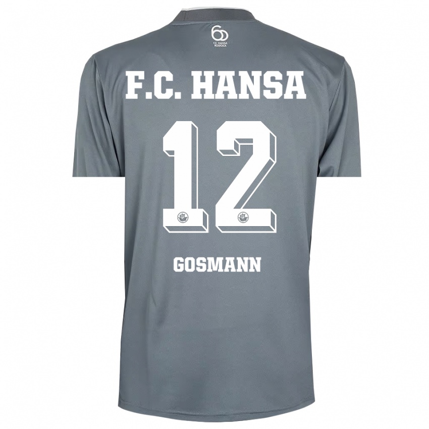 נשים Hermann Gosmann #12 אפור בהיר לבן חולצת שוער 2025/26 חולצה קצרה