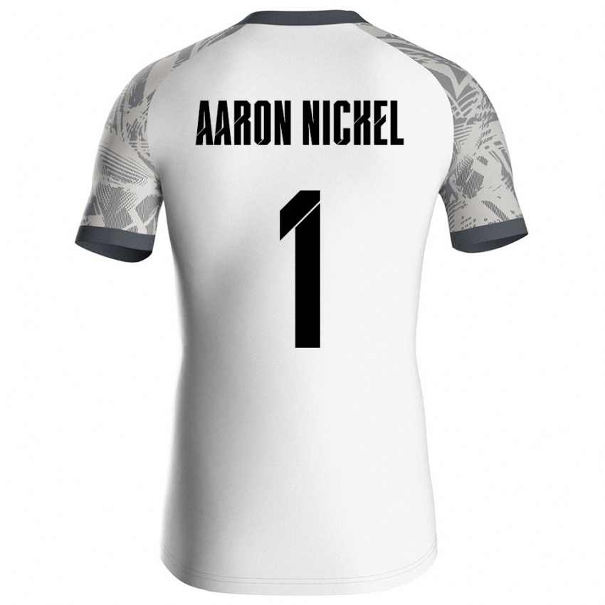 נשים Arvit Aaron Nickel #1 אפור לבן חולצת שוער 2025/26 חולצה קצרה