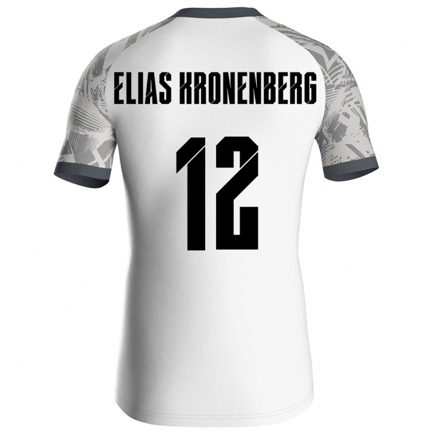 נשים Sebastian Elias Kronenberg #12 אפור לבן חולצת שוער 2025/26 חולצה קצרה