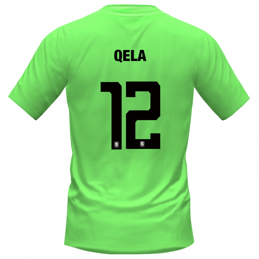 נשים Miran Qela #12 ירוק אביב חולצת שוער 2025/26 חולצה קצרה