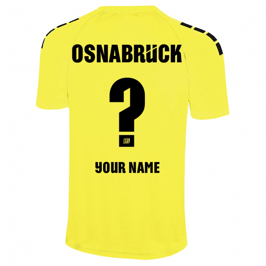 נשים אוסנבריק צהוב שחור חולצת שוער 2025/26 חולצה קצרה