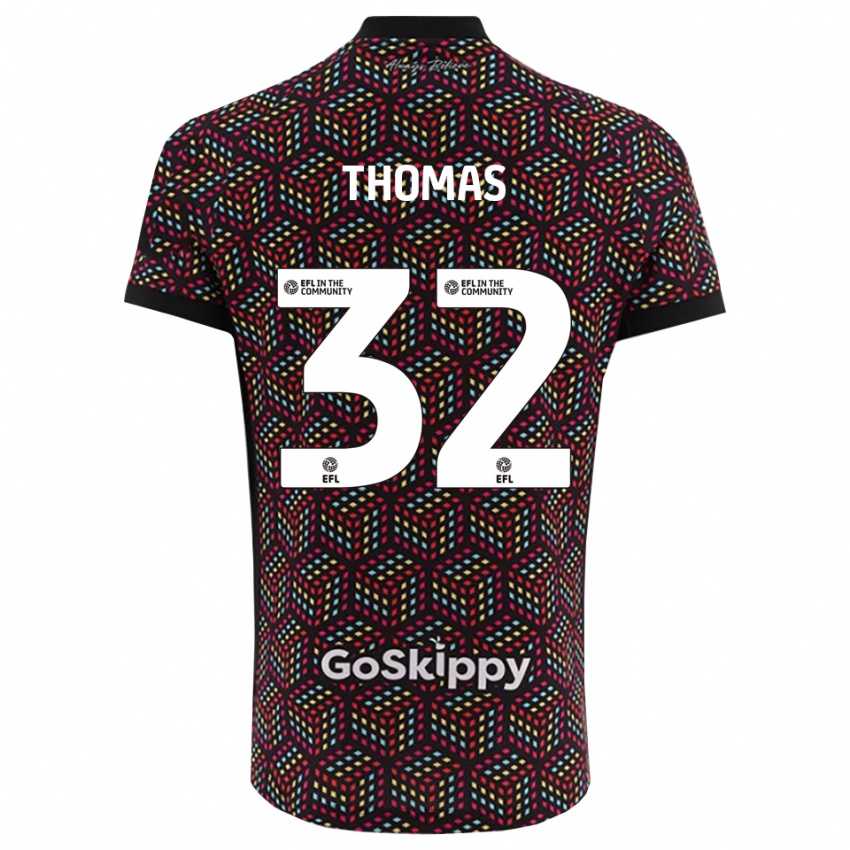 נשים לואיס תומאס #32 שחור לבן חולצת שוער 2025/26 חולצה קצרה