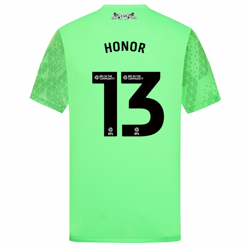 נשים סולומון הונור #13 ירוק ניאון חולצת שוער 2025/26 חולצה קצרה