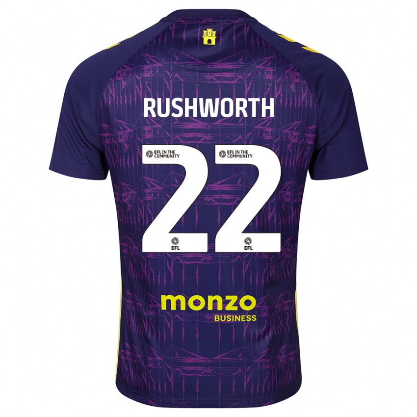 נשים קארל רשוורת' #22 סגול צהוב חולצת שוער 2025/26 חולצה קצרה