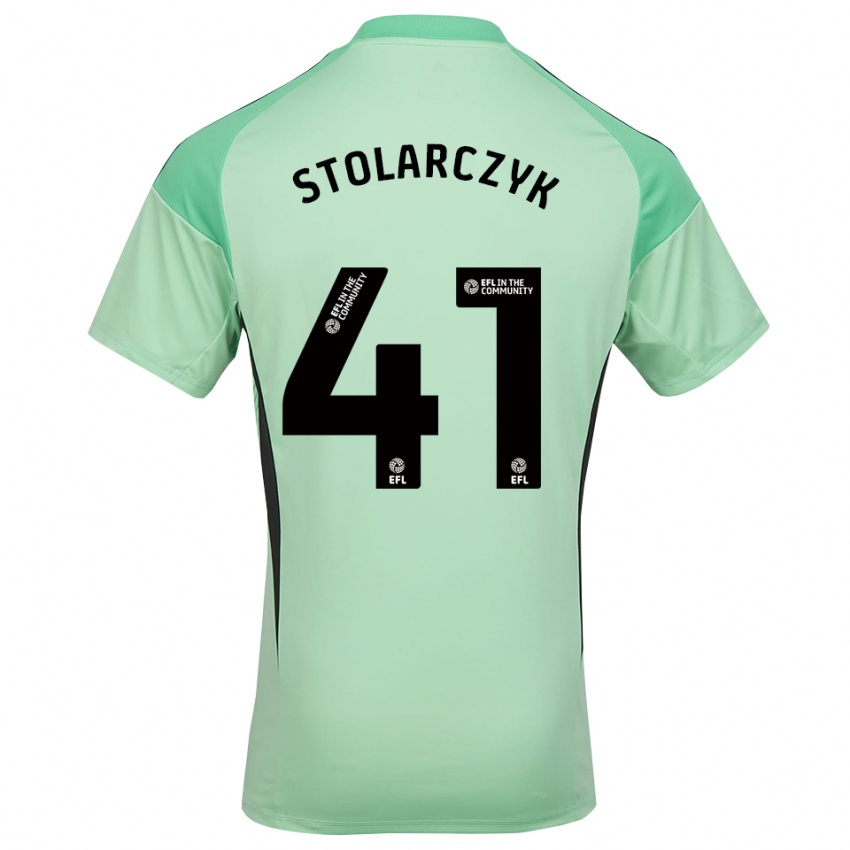 נשים יעקב סטולרצ'יק #41 ירוק בהיר שחור חולצת שוער 2025/26 חולצה קצרה