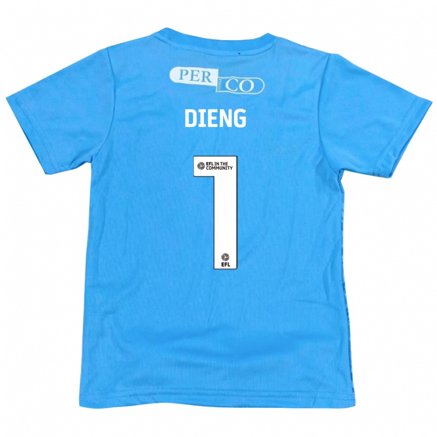 נשים סני דיאנג #1 כחול לבן חולצת שוער 2025/26 חולצה קצרה