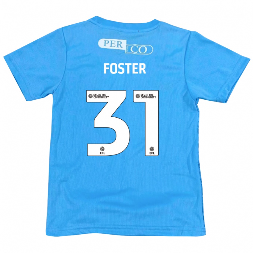 נשים אוון פוסטר #31 כחול לבן חולצת שוער 2025/26 חולצה קצרה