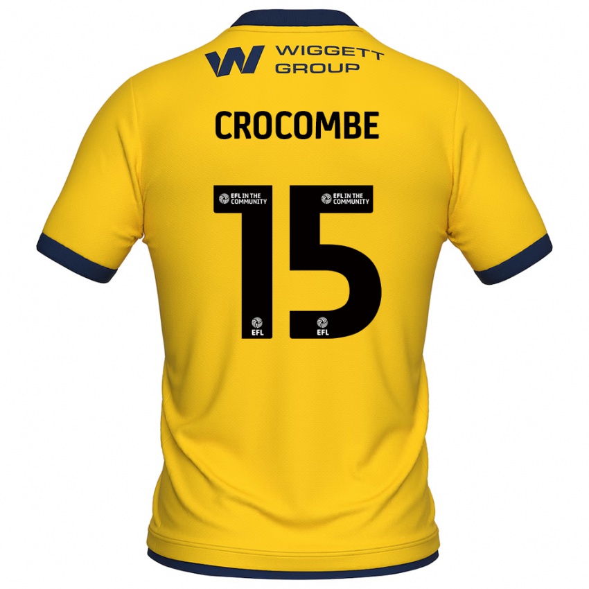 נשים מקס קרוקומב #15 צהוב שחור חולצת שוער 2025/26 חולצה קצרה