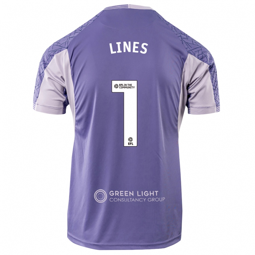 נשים לואיס ליינס #1 סגול בהיר חולצת שוער 2025/26 חולצה קצרה