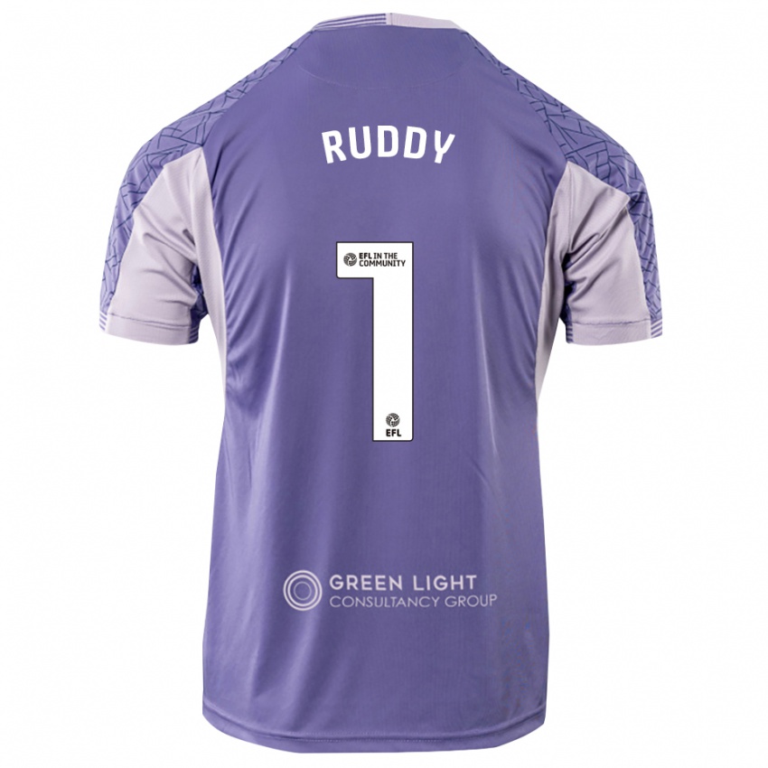 נשים ג'ק רודי #1 סגול בהיר חולצת שוער 2025/26 חולצה קצרה