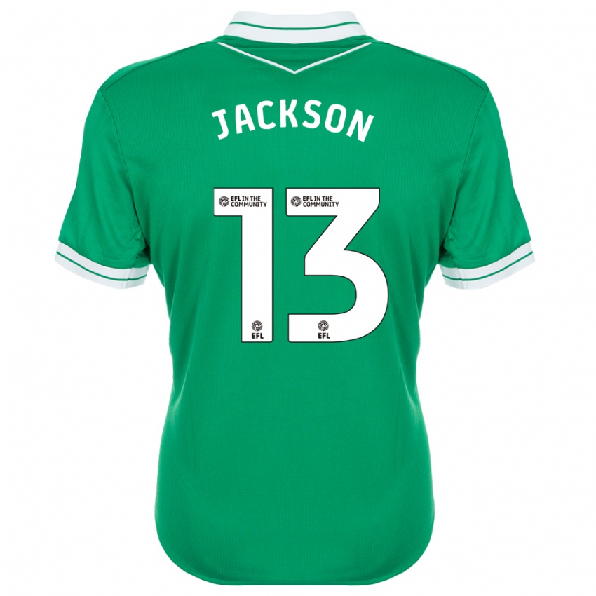 נשים Will Jackson #13 ירוק לבן חולצת שוער 2025/26 חולצה קצרה