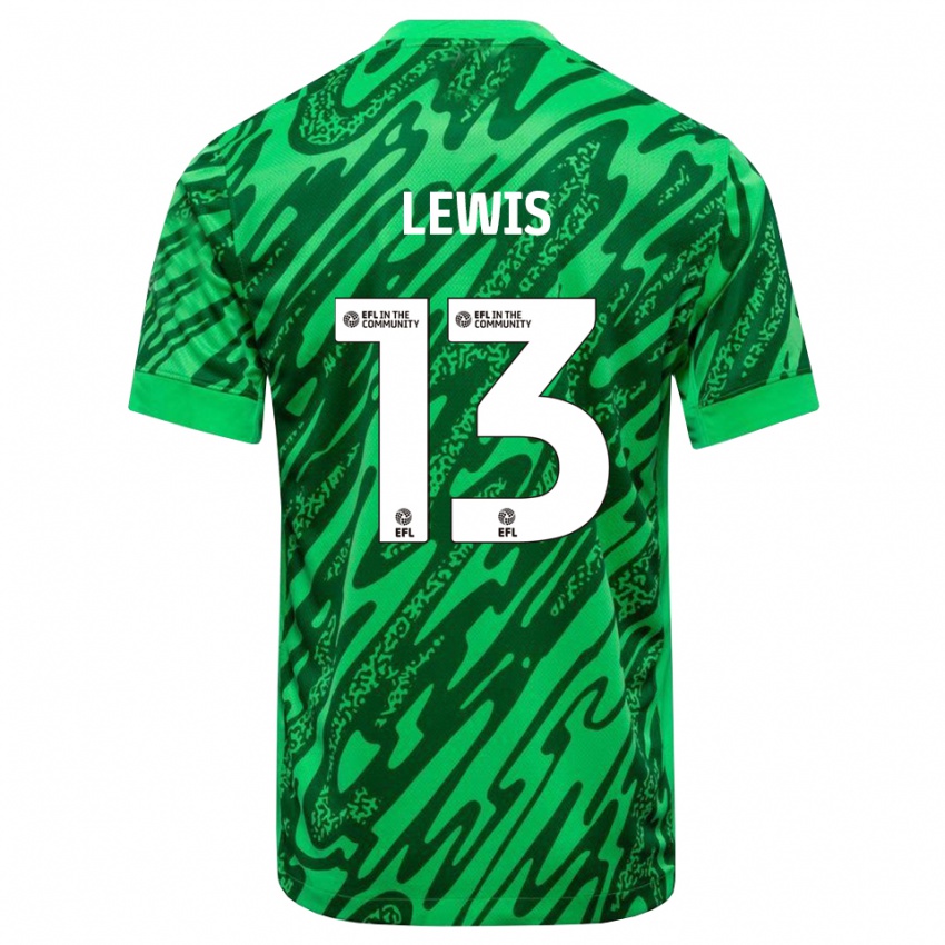 נשים Karl Lewis #13 ירוק יער חולצת שוער 2025/26 חולצה קצרה