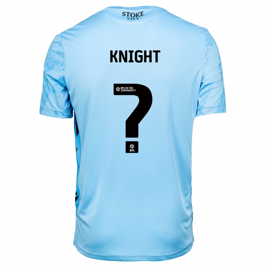 נשים Lucas Knight #0 תכלת שחור חולצת שוער 2025/26 חולצה קצרה