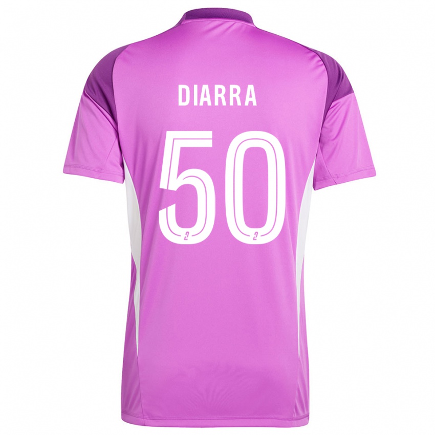 נשים לאסין דיארה #50 לבנדר חולצת שוער 2025/26 חולצה קצרה