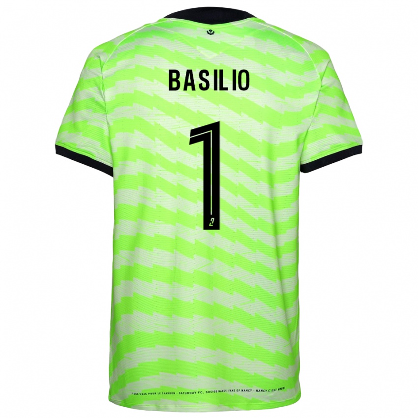 נשים אנזו באסיליו #1 ירוק ניאון חולצת שוער 2025/26 חולצה קצרה