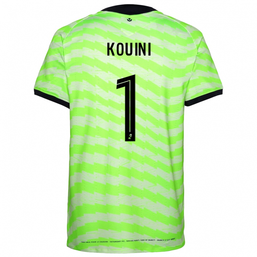 נשים Yanis Kouini #1 ירוק ניאון חולצת שוער 2025/26 חולצה קצרה