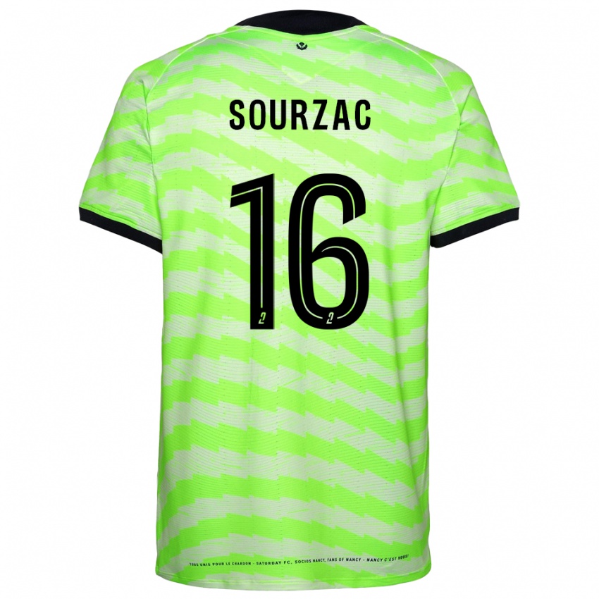 נשים Martin Sourzac #16 ירוק ניאון חולצת שוער 2025/26 חולצה קצרה