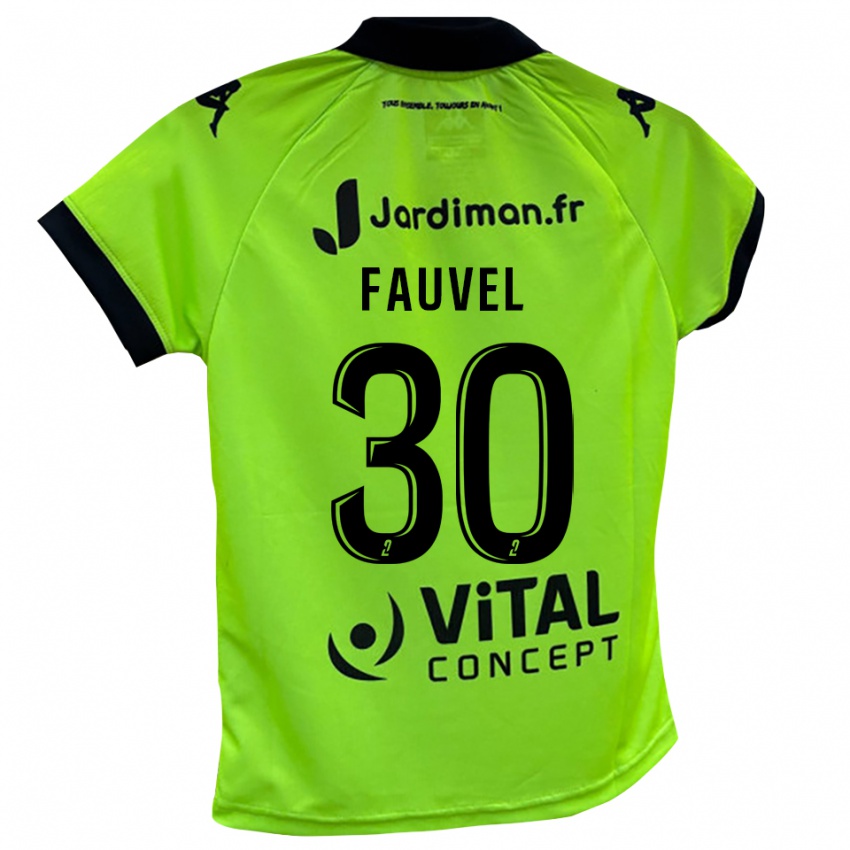 נשים Agathe Fauvel #30 ירוק ניאון חולצת שוער 2025/26 חולצה קצרה