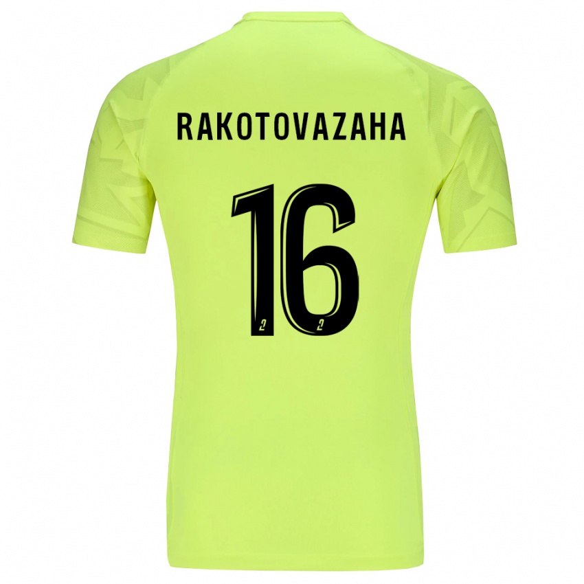 נשים Allan Rakotovazaha #16 ירוק ניאון חולצת שוער 2025/26 חולצה קצרה