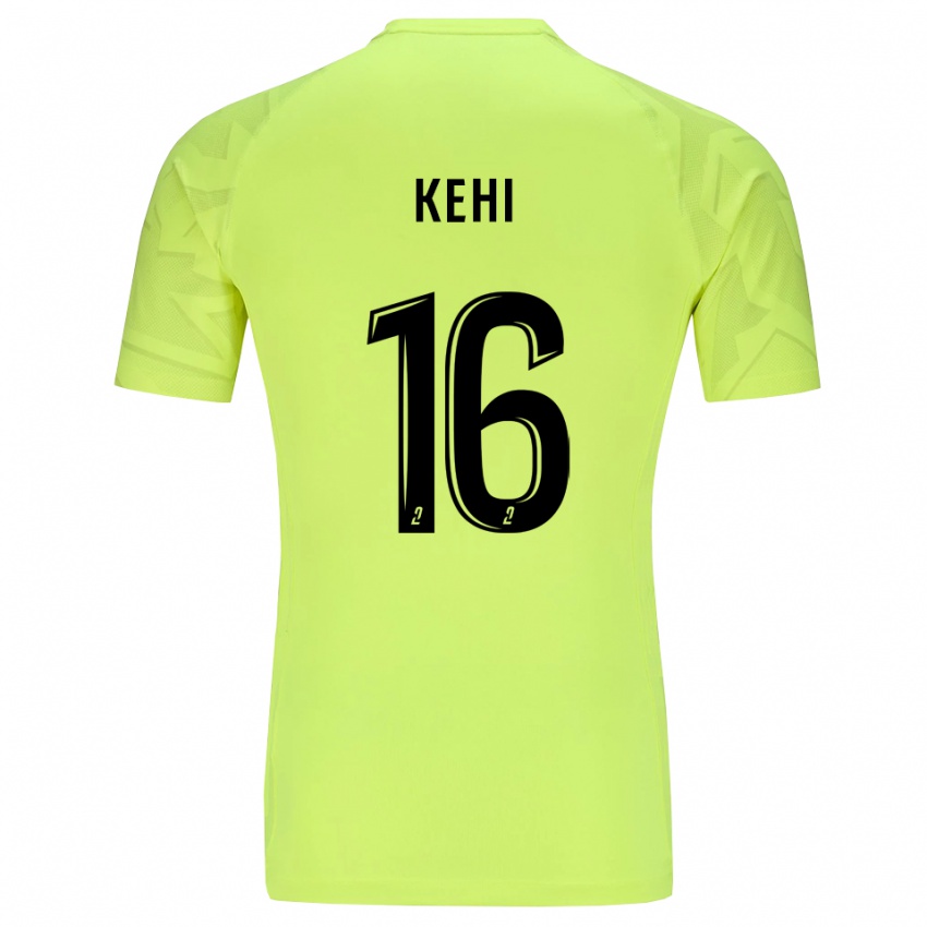 נשים מארק אוליבייר קהי #16 ירוק ניאון חולצת שוער 2025/26 חולצה קצרה