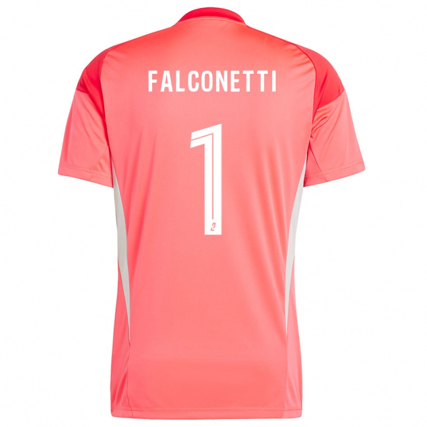 נשים Thomas Falconetti #1 לבן אדום כתום חולצת שוער 2025/26 חולצה קצרה