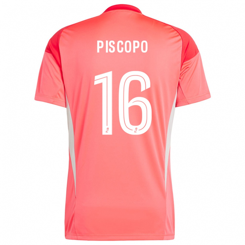 נשים אנז׳ פיסקופו #16 לבן אדום כתום חולצת שוער 2025/26 חולצה קצרה