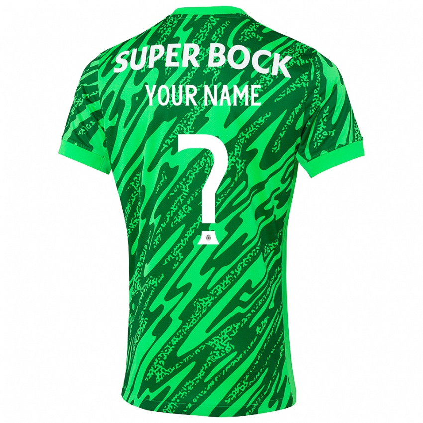 נשים ספורטינג ליסבון ירוק לבן חולצת שוער 2025/26 חולצה קצרה