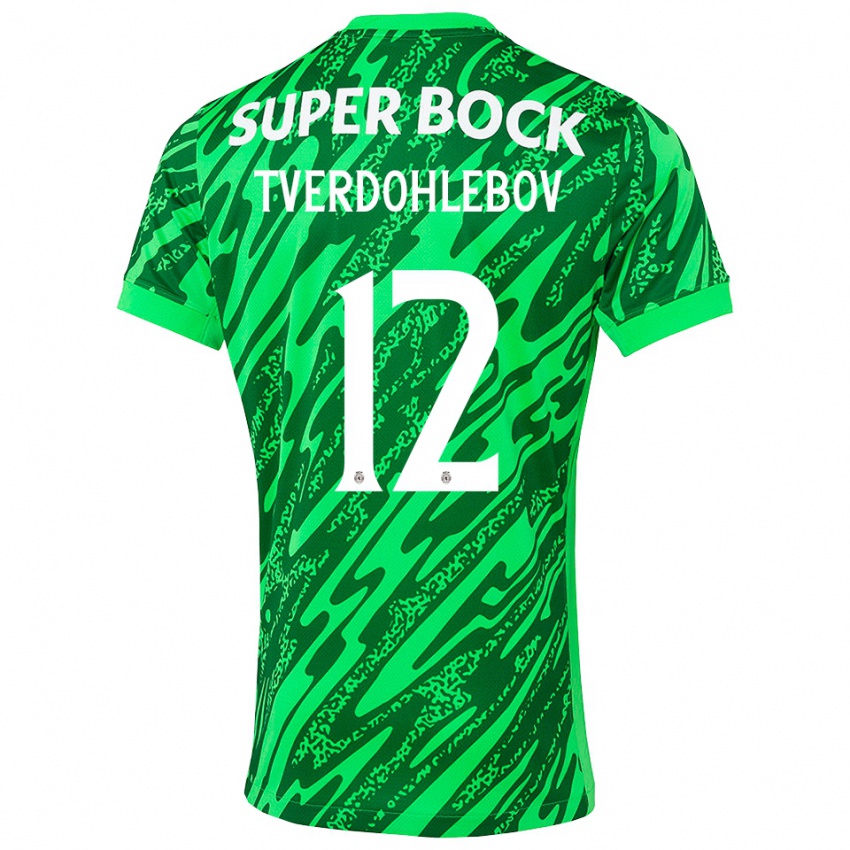 נשים אלכס טוורדוהלבוב #12 ירוק לבן חולצת שוער 2025/26 חולצה קצרה