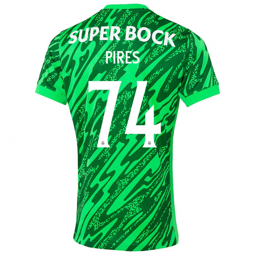 נשים גילרמה פירס קרבאליו #74 ירוק לבן חולצת שוער 2025/26 חולצה קצרה