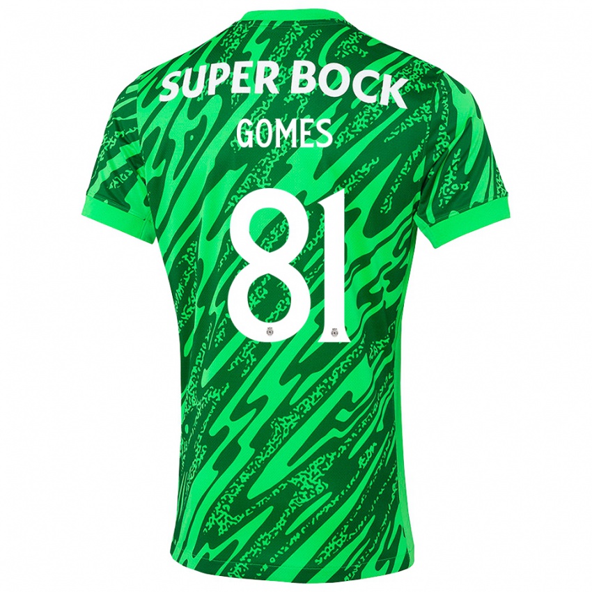 נשים סלבדור גומס #81 ירוק לבן חולצת שוער 2025/26 חולצה קצרה