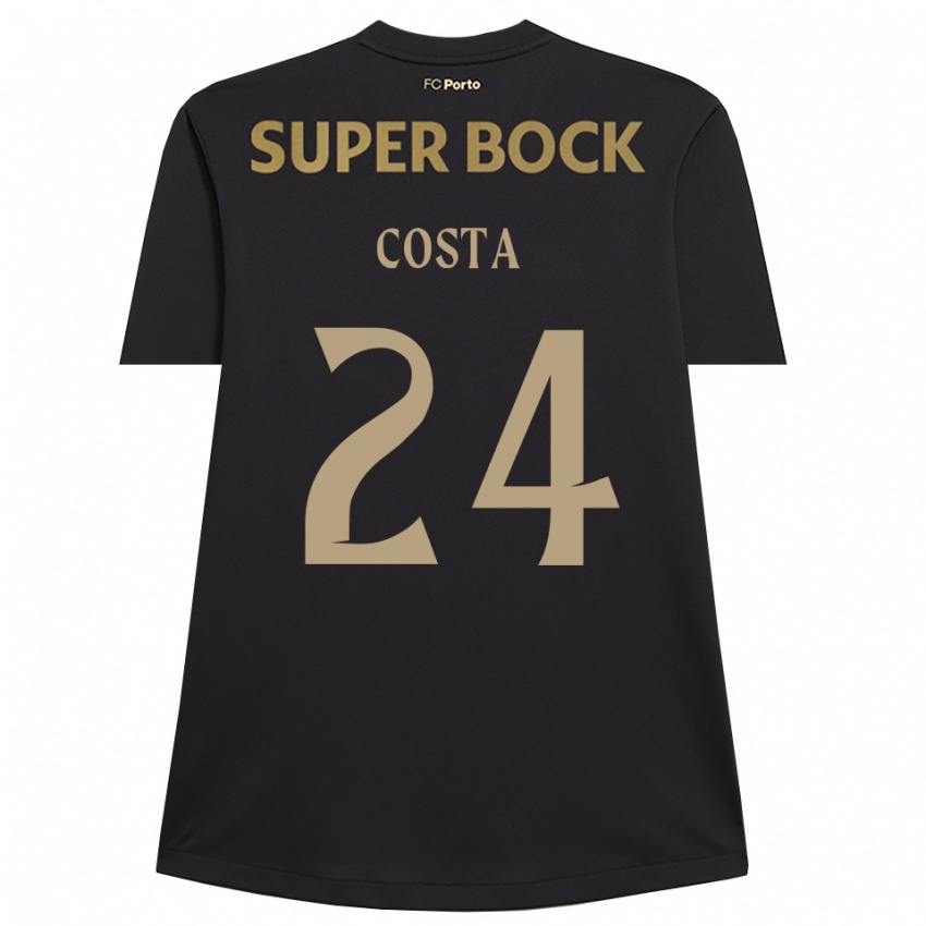 נשים ז'ואאו קוסטה #24 שחור חום חולצת שוער 2025/26 חולצה קצרה