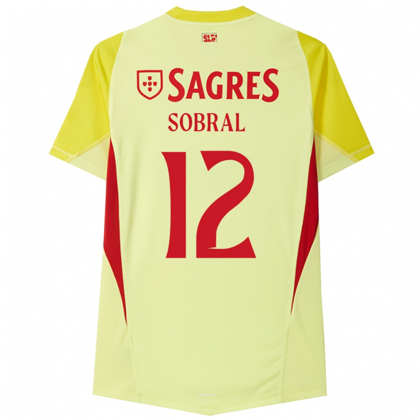 נשים גונסאלו ג׳וניור דה סילבה סובראל #12 צהוב אדום חולצת שוער 2025/26 חולצה קצרה