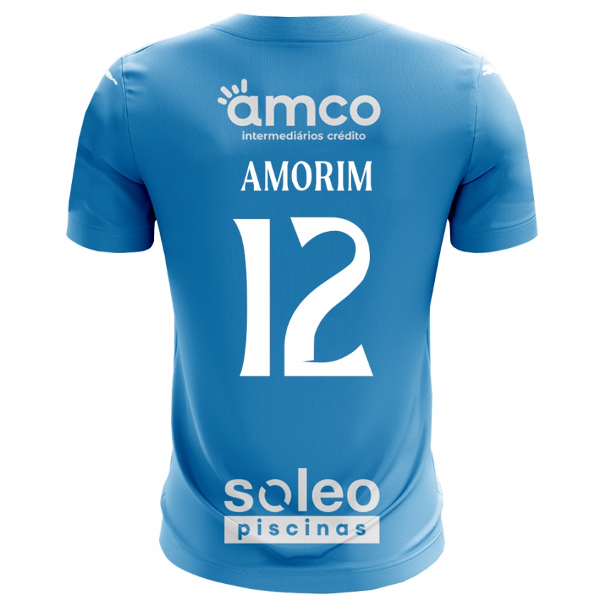 נשים Renato Amorim #12 כחול לבן חולצת שוער 2025/26 חולצה קצרה