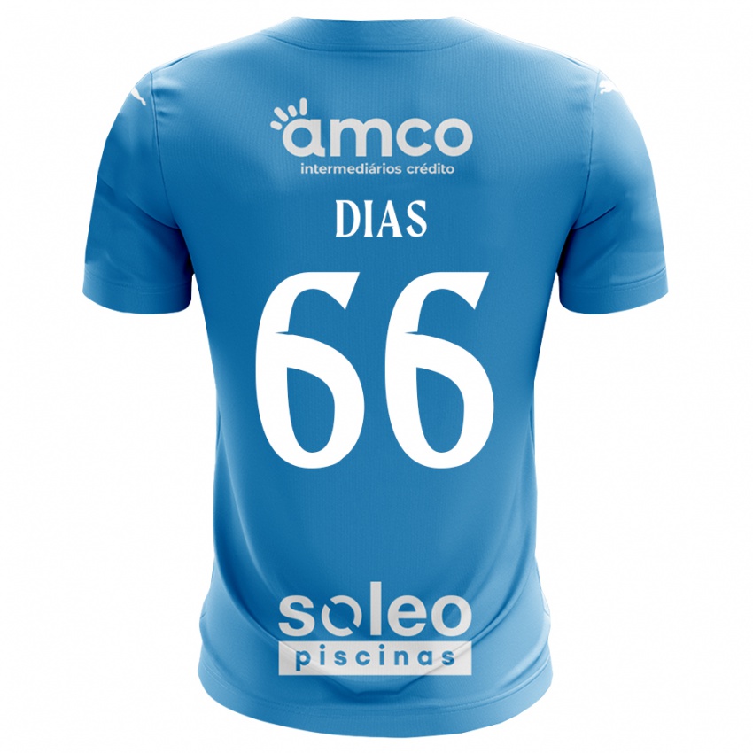 נשים Gonçalo Dias #66 כחול לבן חולצת שוער 2025/26 חולצה קצרה