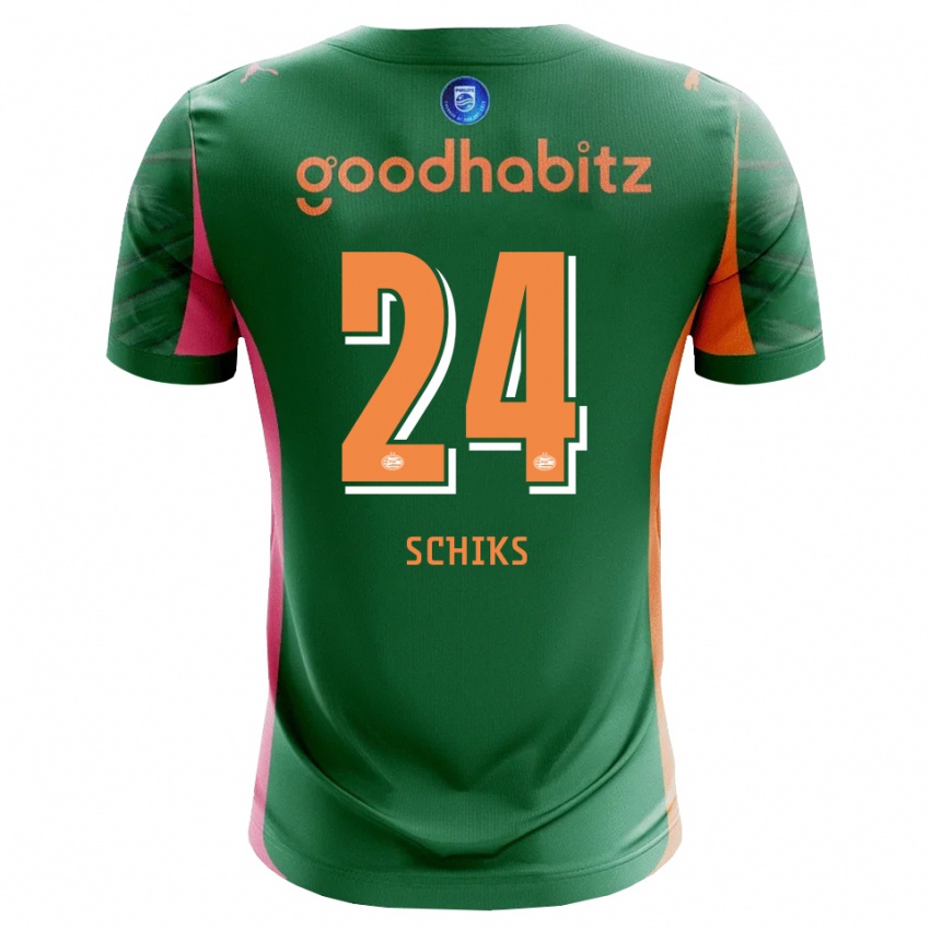 נשים ניק שיקס #24 ירוק כתום חולצת שוער 2025/26 חולצה קצרה