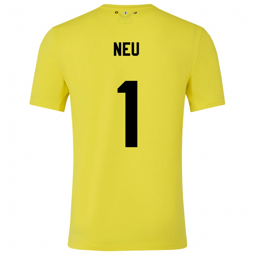 נשים לוקה נאו #1 צהוב שחור חולצת שוער 2025/26 חולצה קצרה