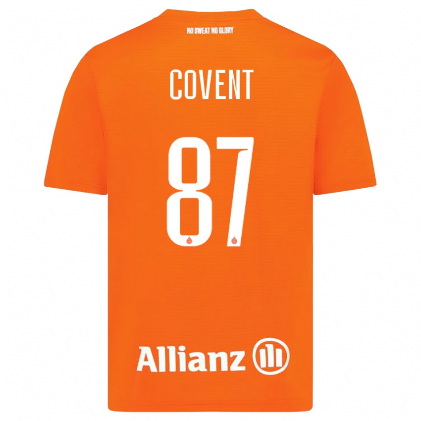 נשים Jorijn Covent #87 כתום לבן חולצת שוער 2025/26 חולצה קצרה