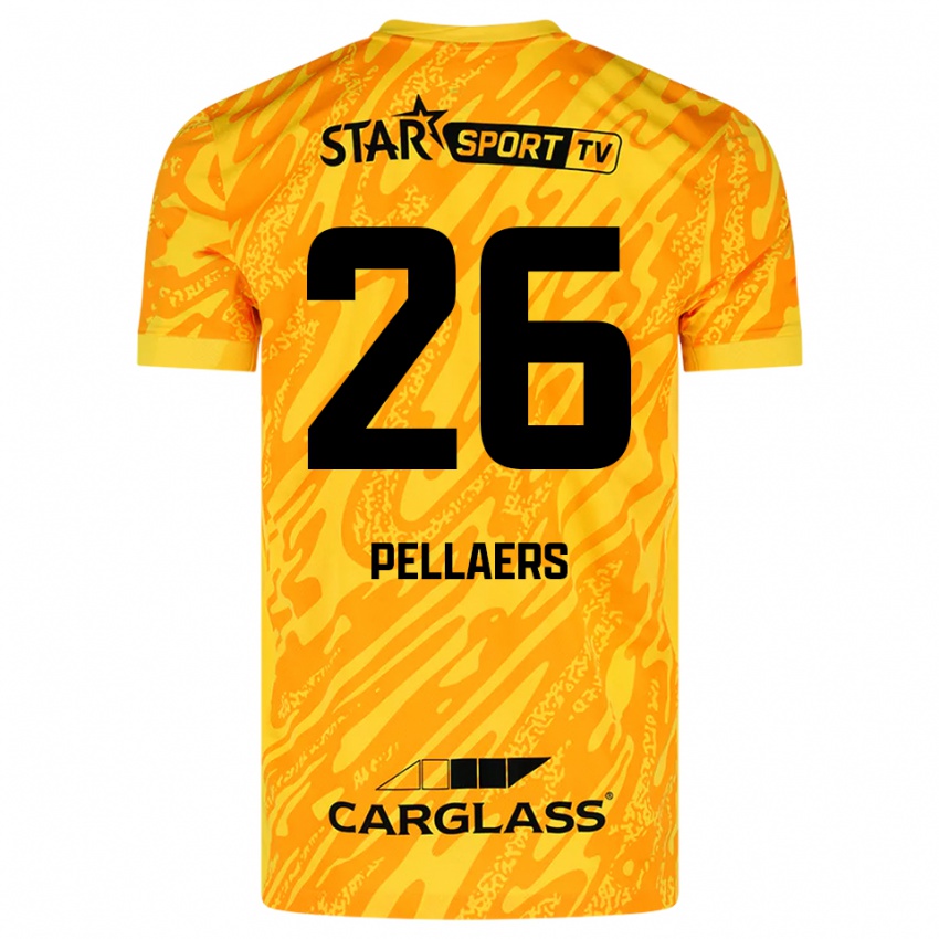 נשים Amanuel Pellaers #26 כתום צהוב שחור חולצת שוער 2025/26 חולצה קצרה